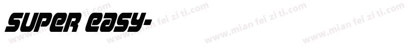 Super Easy字体转换